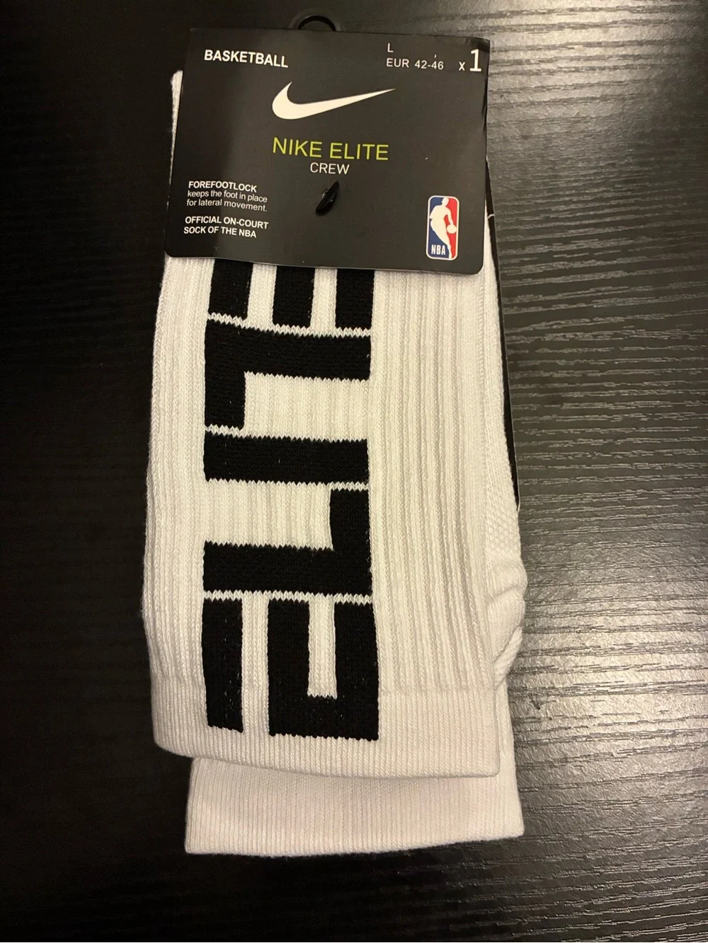 Nike Elite Crew Socks - Black & White Duo